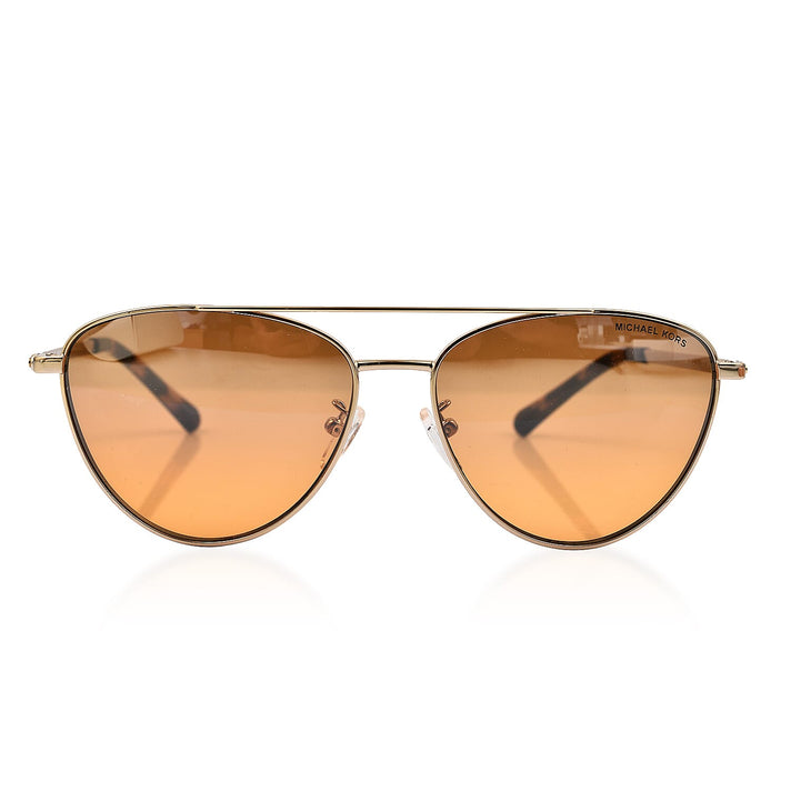 Designer Closeout Buy- MICHAEL KORS Sunglasses Pilot Shape Metal Sunglasses - Gold 7567484 1