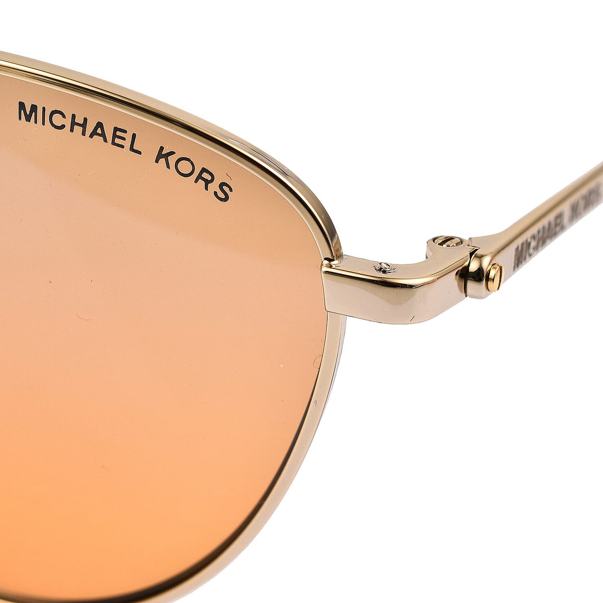 Designer Closeout Buy- MICHAEL KORS Sunglasses Pilot Shape Metal Sunglasses - Gold 7567484 4