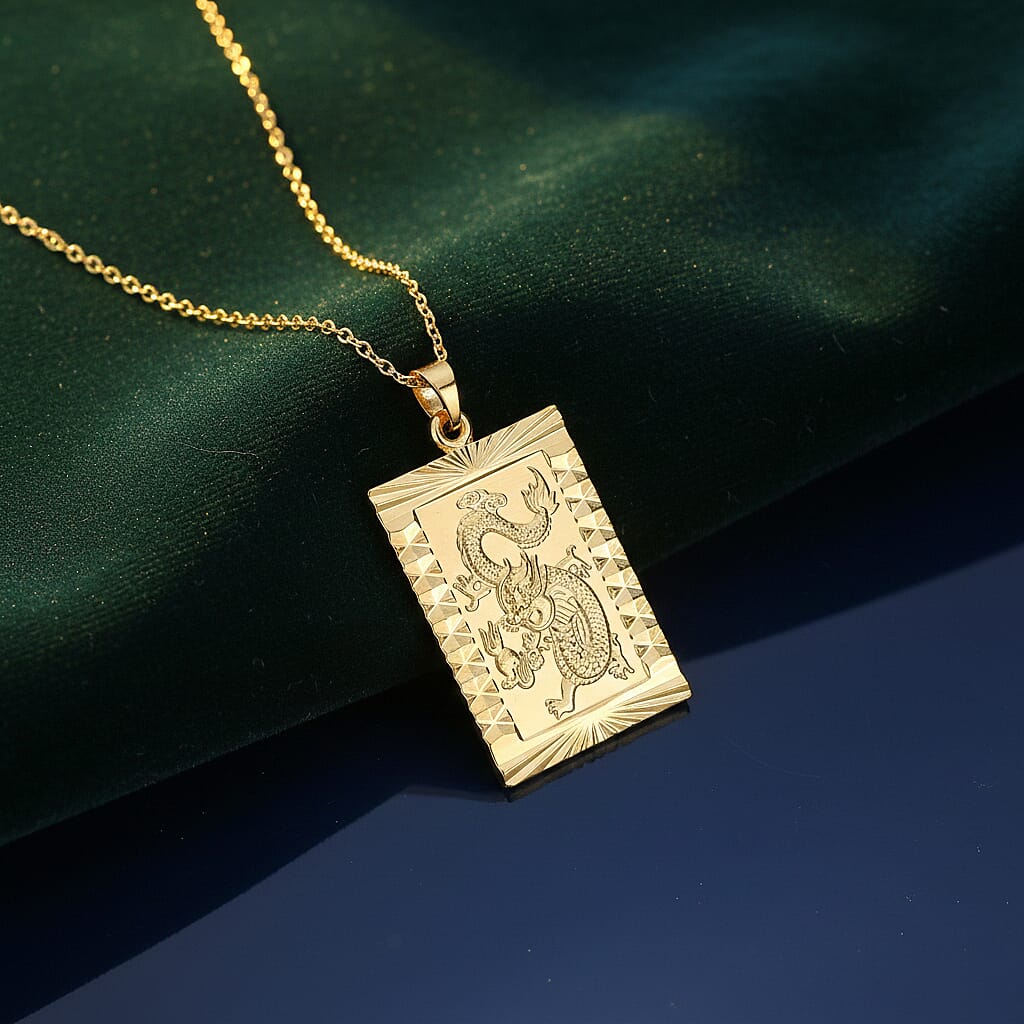 Designer Closeout - Dragon Emblem Pendant with Chain (Size - 20-2 Ext) 8340358 2