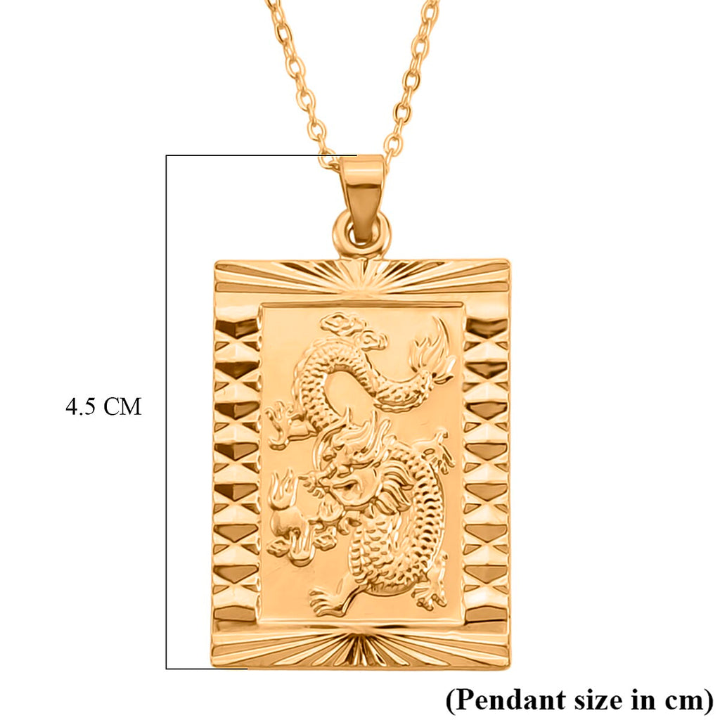 Designer Closeout - Dragon Emblem Pendant with Chain (Size - 20-2 Ext)