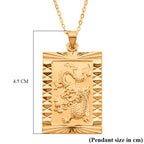 Designer Closeout - Dragon Emblem Pendant with Chain (Size - 20-2 Ext)