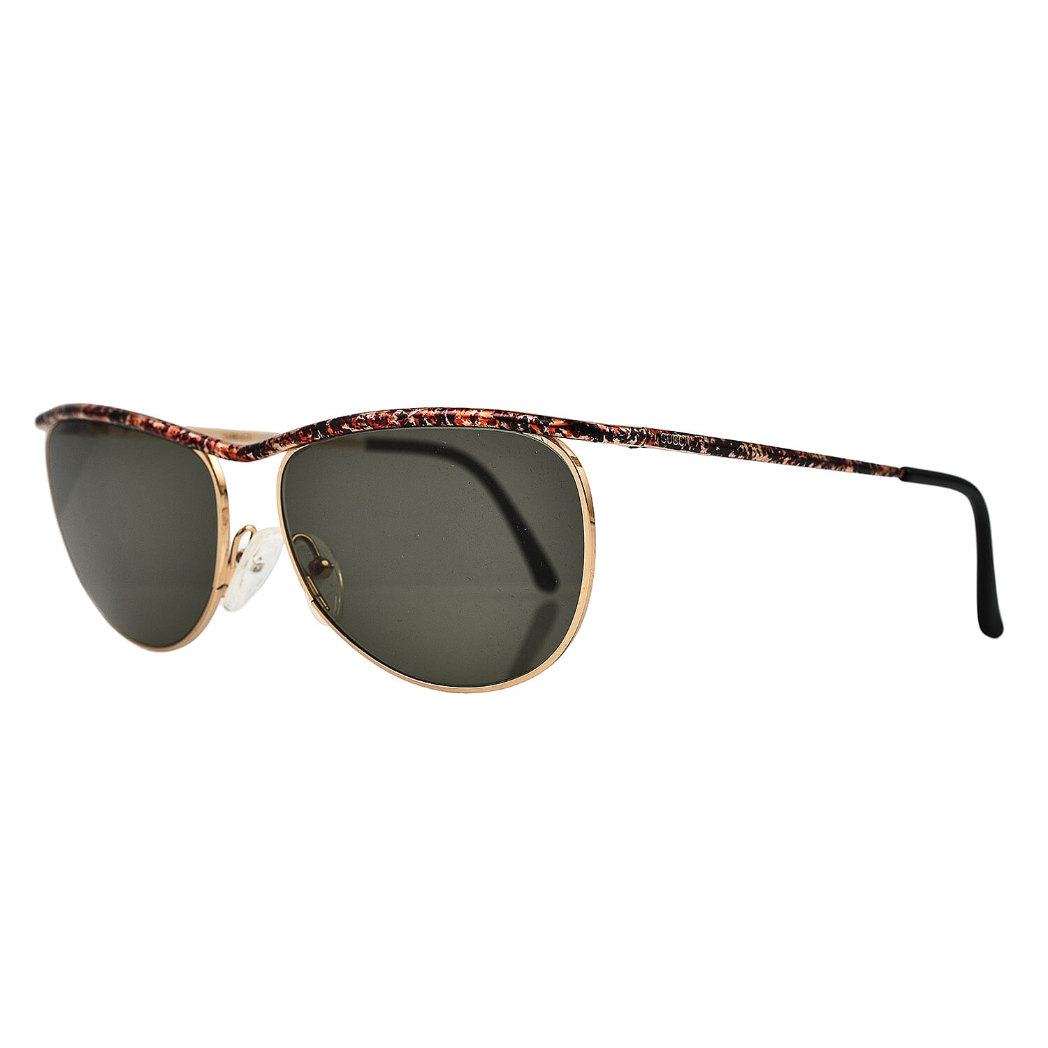 Designer Closeout - Gucci 2244 27V Ladies Retro Sunglasses with Greens Lenses 7771905 1