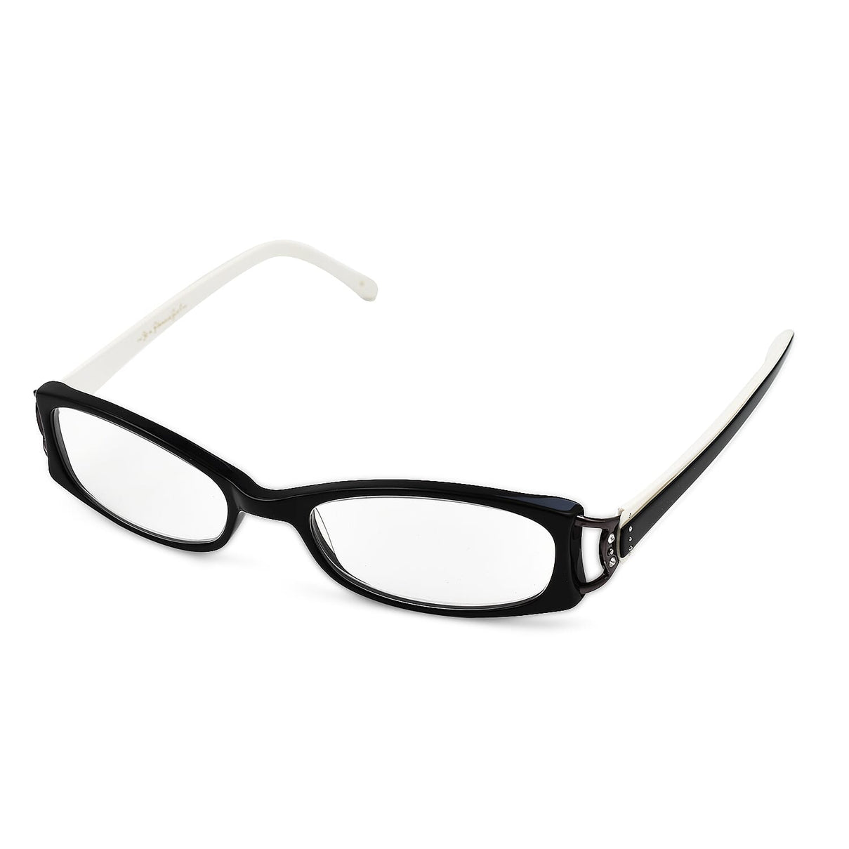 Designer Closeout - Lulu Guinness Reading Glasses (-2.5) - Black White 7727767 2