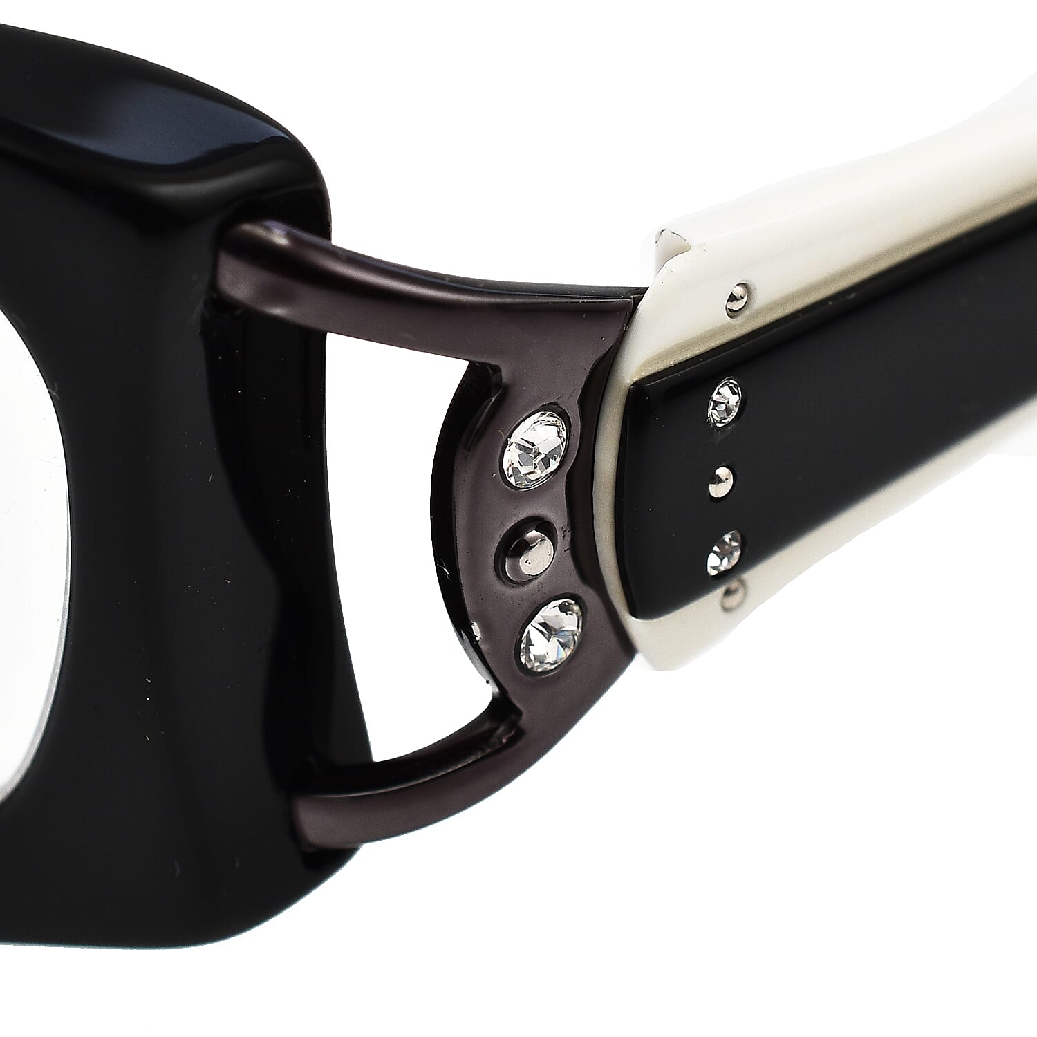 Designer Closeout - Lulu Guinness Reading Glasses (-2.5) - Black White 7727767 3