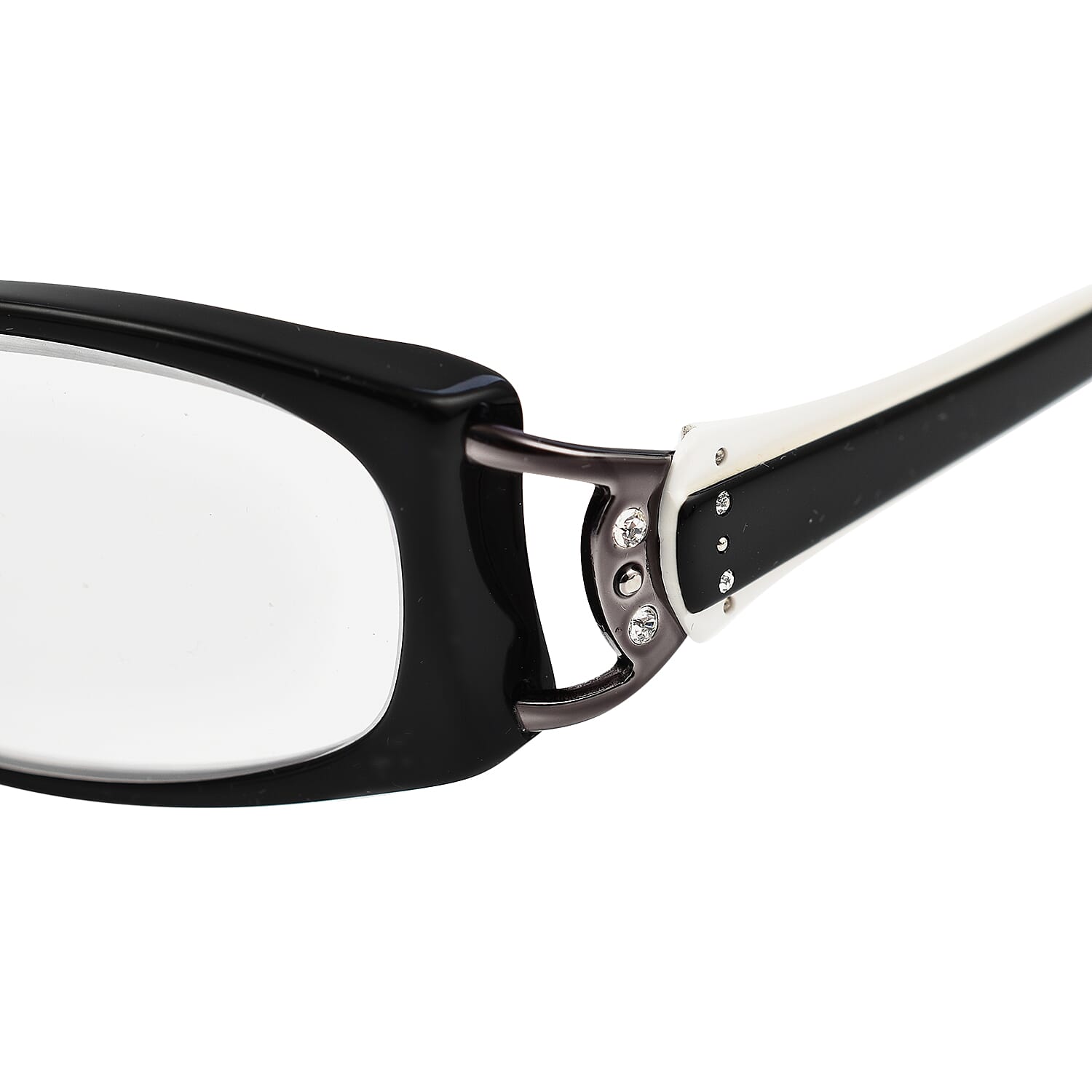 Designer Closeout - Lulu Guinness Reading Glasses (-3.5) - Black White 7727785 4