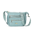 Designer Closeout -Quilted Crossbody Bag with Adjustable Strap- Green