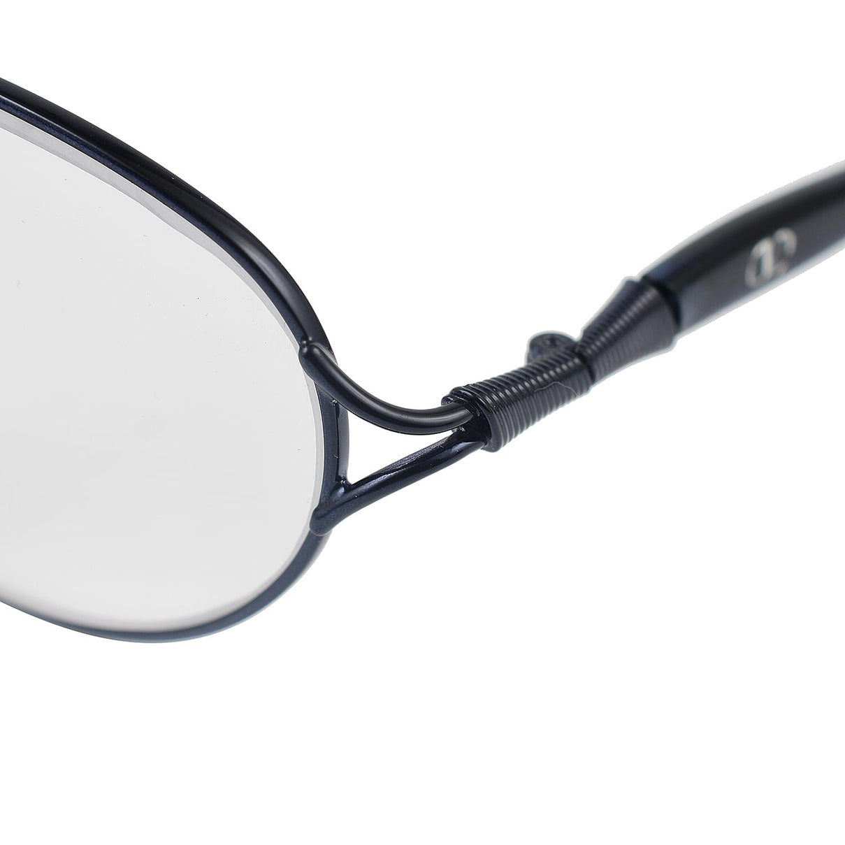 Designer Closeout - VALENTINO Oval Metal Unisex Readers (Power 3.5 D) - Blue 7705910 4