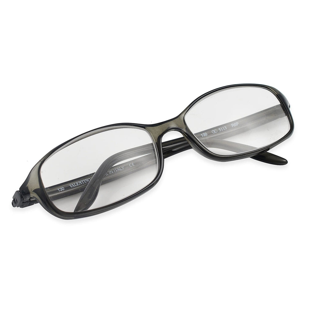 Designer Closeout - VALENTINO Oval Unisex Readers (Power 3.0 D) - Dark Grey