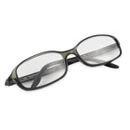 Designer Closeout - VALENTINO Oval Unisex Readers (Power 3.0 D) - Dark Grey