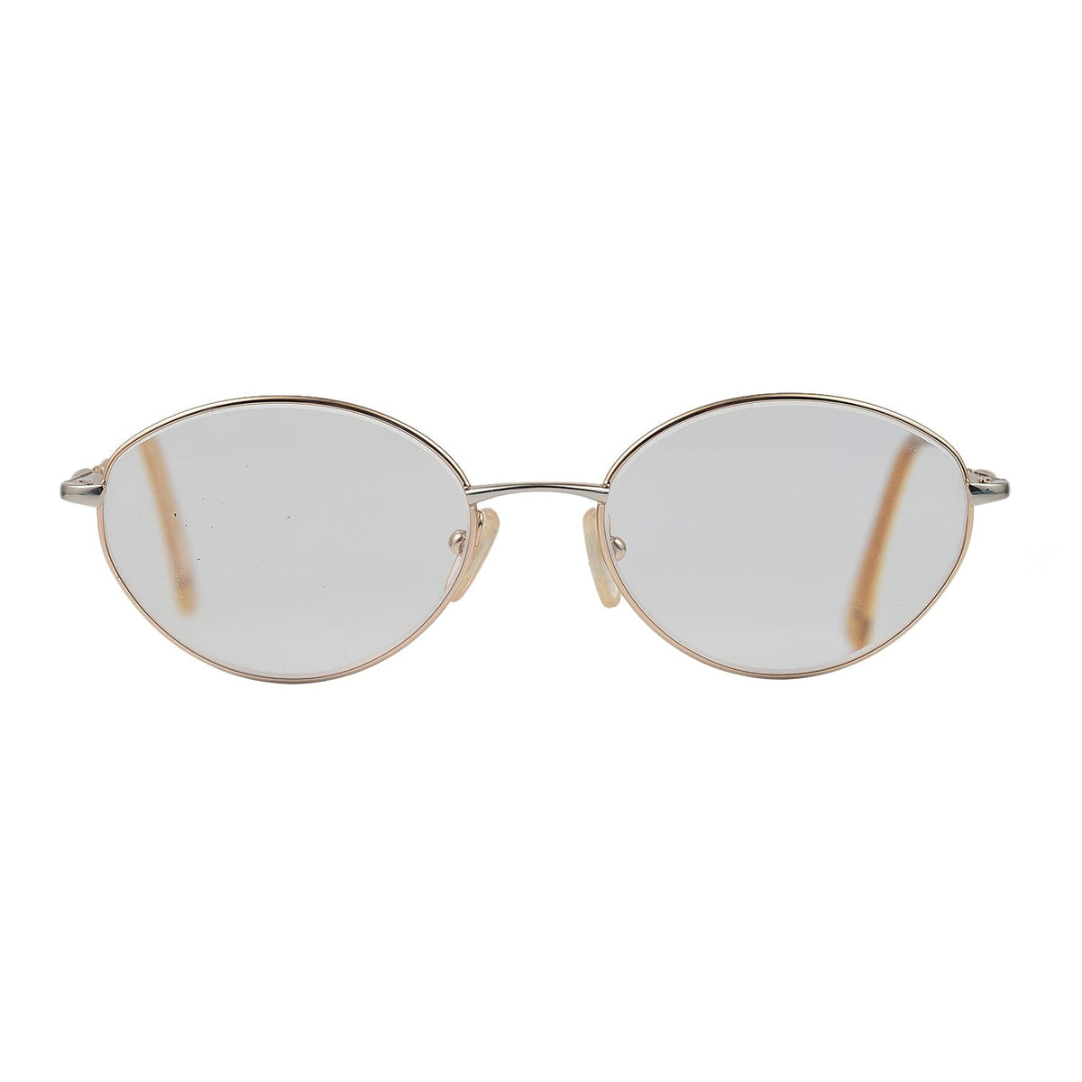 Designer Closeout - VALENTINO Rectangular Metal Oval Unisex Readers (Power 3.0 D) - Antique Gold 7705906 0