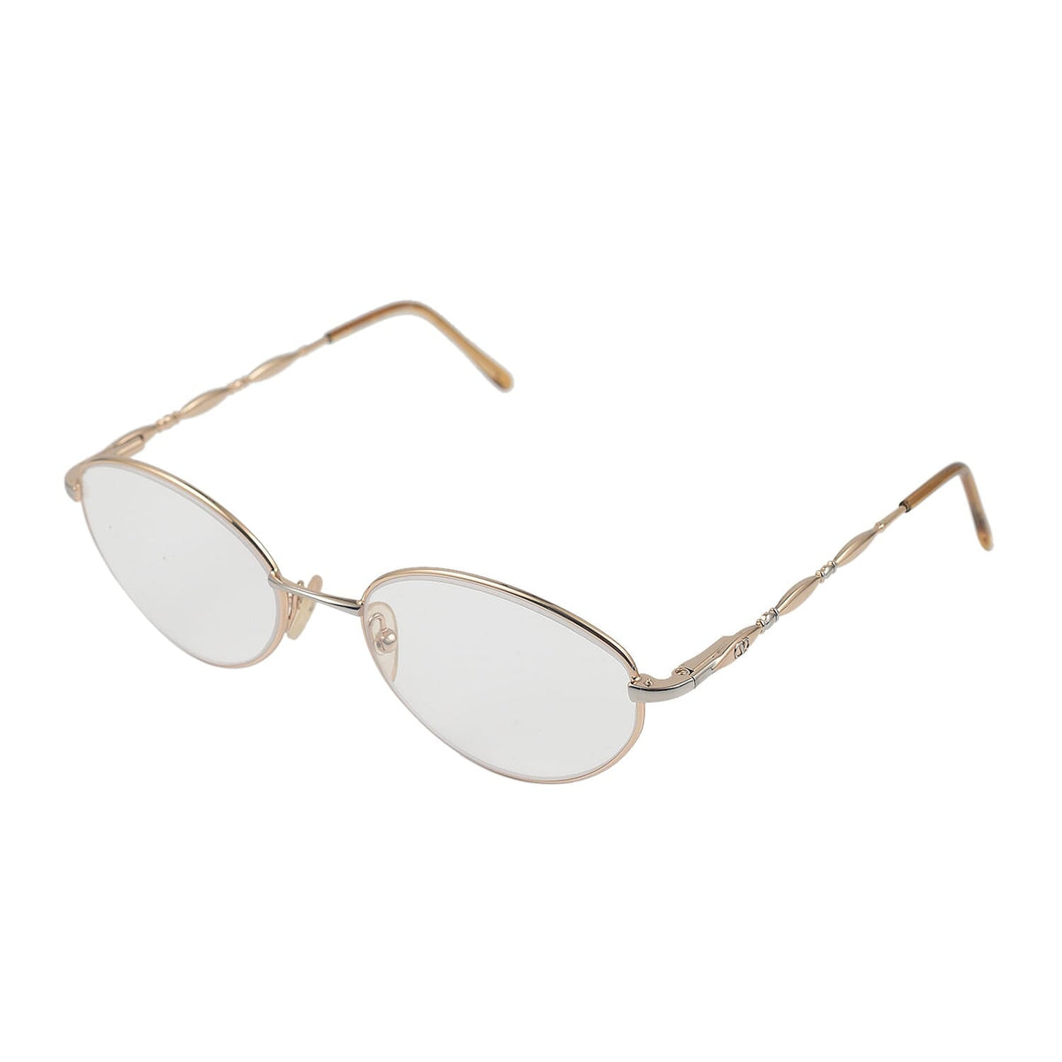 Designer Closeout - VALENTINO Rectangular Metal Oval Unisex Readers (Power 3.0 D) - Antique Gold 7705906 2