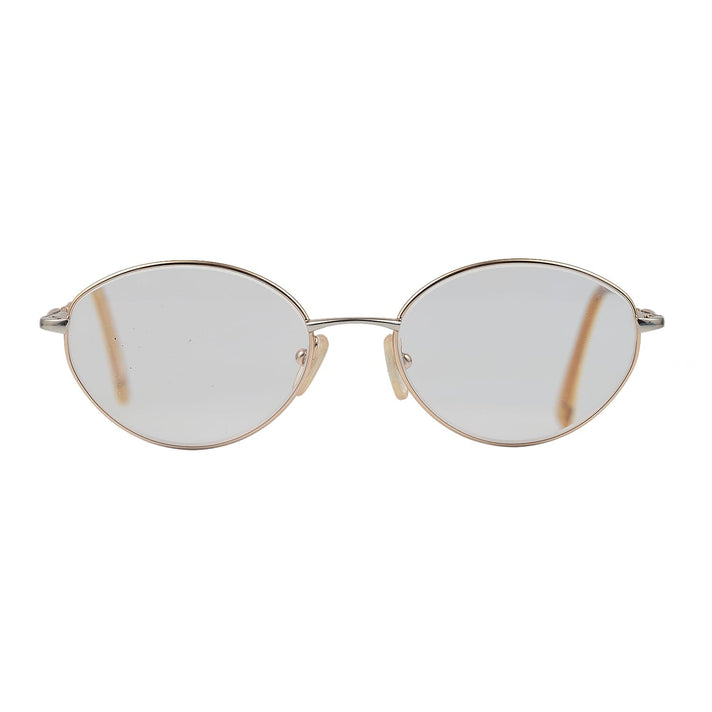 Designer Closeout - VALENTINO Rectangular Metal Oval Unisex Readers (Power 3.5 D) - Antique Gold 7705911 1