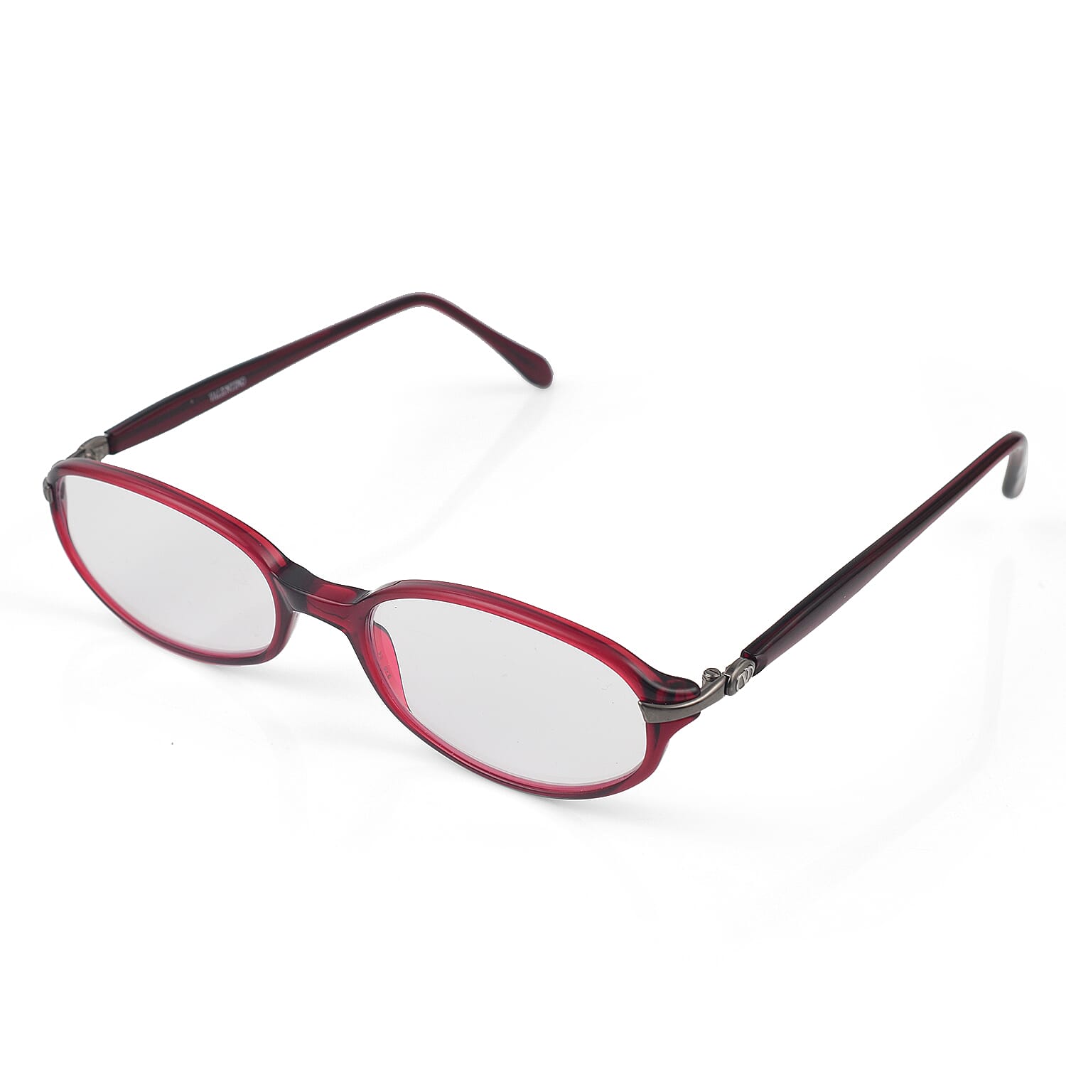 Designer Closeout - VALENTINO Rectangular Unisex Readers (Power 2.0 D) - Red V32356534 1