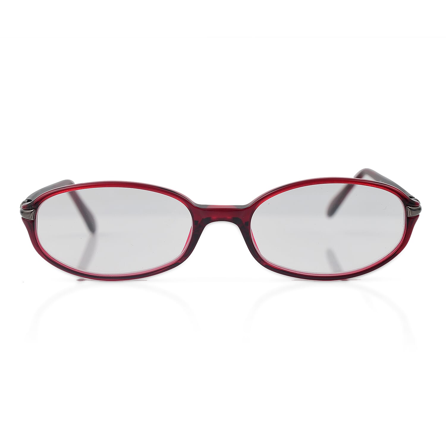 Designer Closeout - VALENTINO Rectangular Unisex Readers (Power 2.0 D) - Red V32356534 0