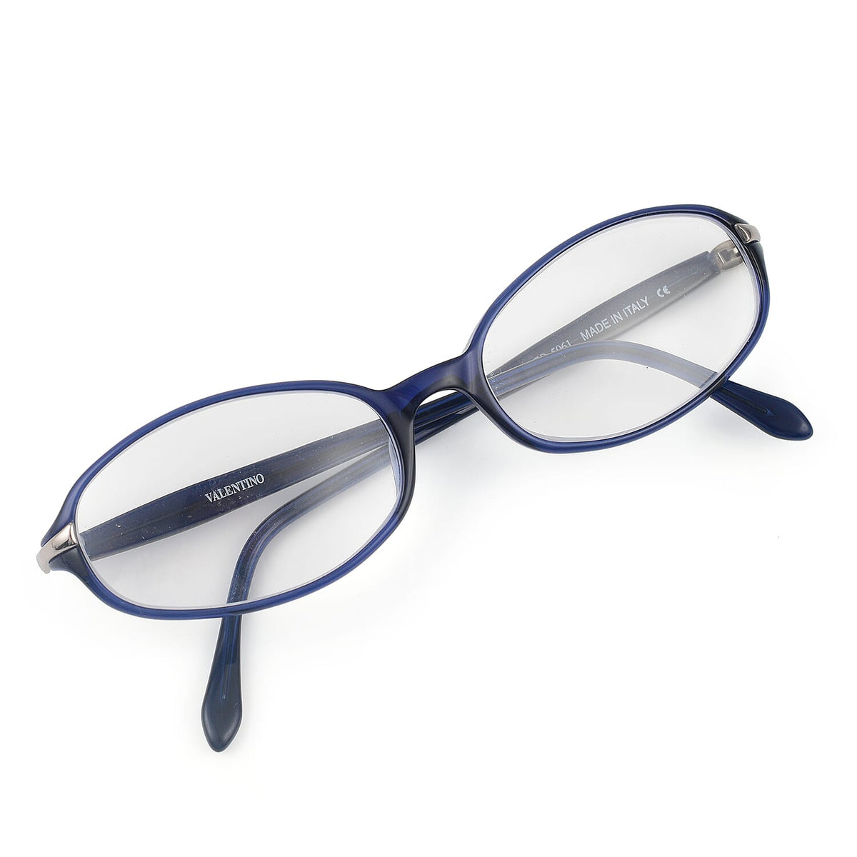 Designer Closeout - VALENTINO Rectangular Unisex Readers (Power 4.0 D) - Blue V32611124 4