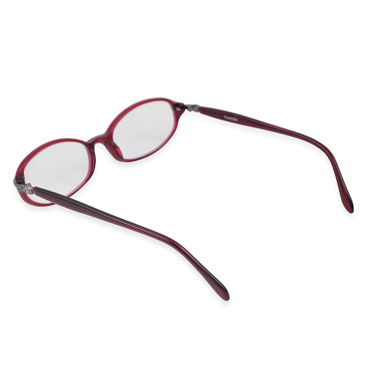 Designer Closeout - VALENTINO Rectangular Unisex Readers (Power 4.0 D) - Red V32360327 2