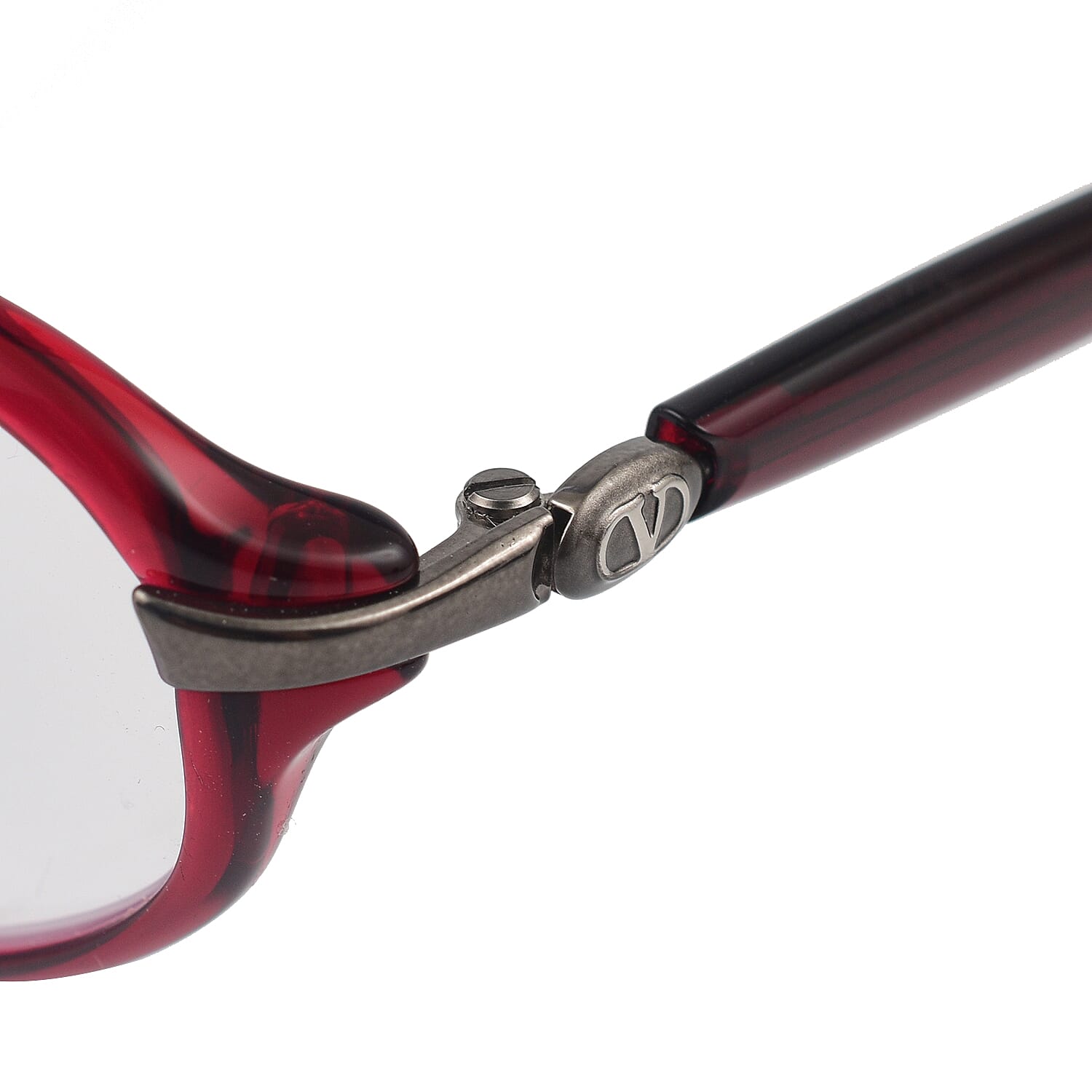 Designer Closeout - VALENTINO Rectangular Unisex Readers (Power 4.0 D) - Red V32351203 3
