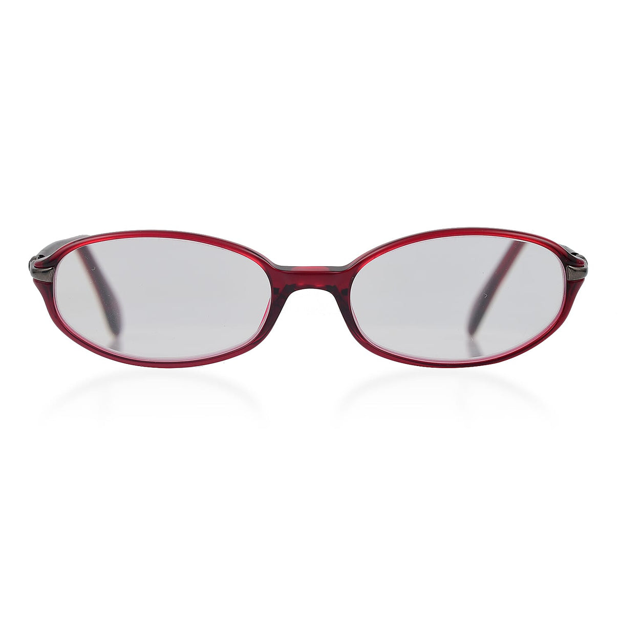 Designer Closeout - VALENTINO Rectangular Unisex Readers (Power 4.0 D) - Red V32365412 0