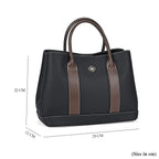 Designer Inspiration - 100% Genuine Leather Crossbody Bag with Long Shoulder Strap - Black