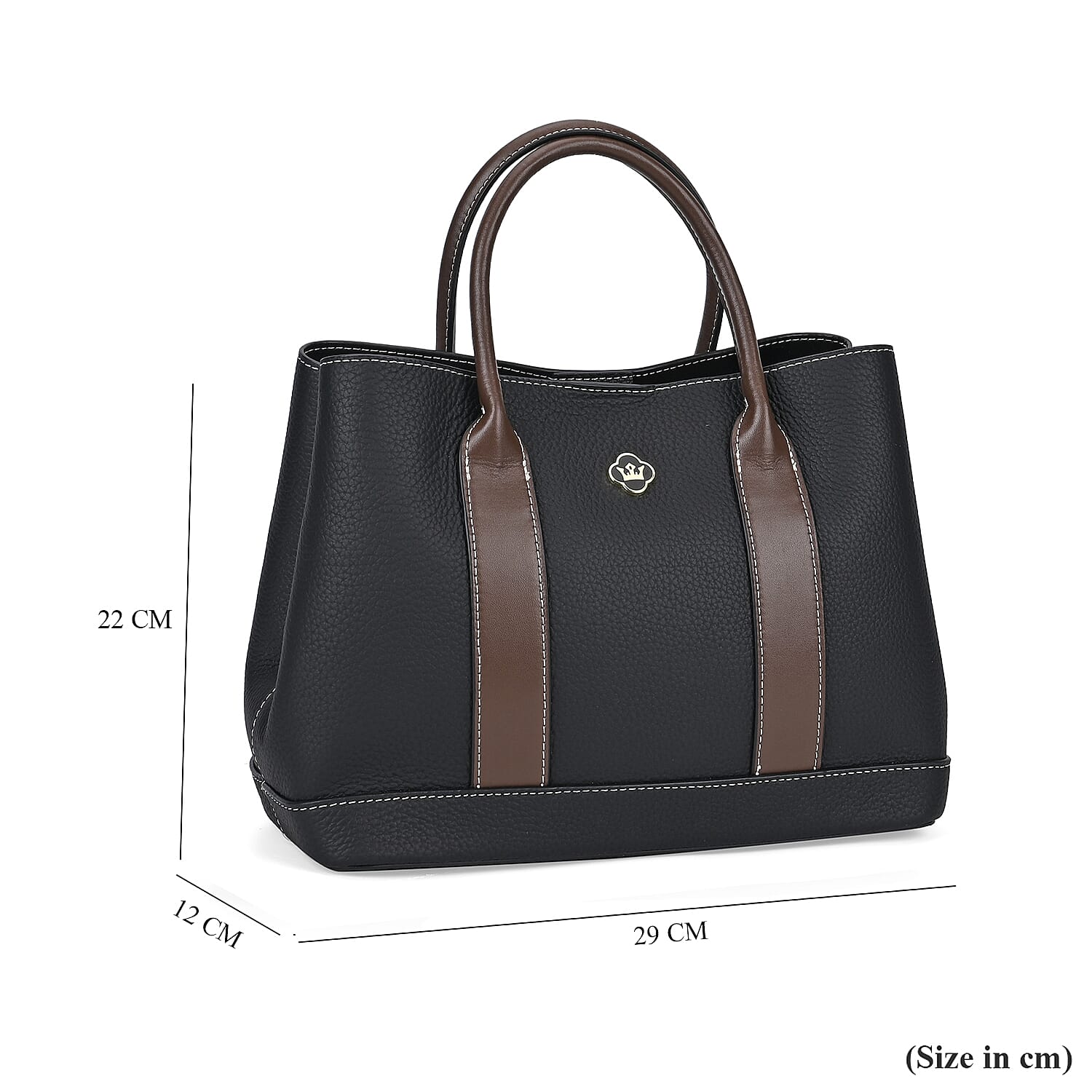 Designer Inspiration - 100% Genuine Leather Crossbody Bag with Long Shoulder Strap - Black 7850894 5