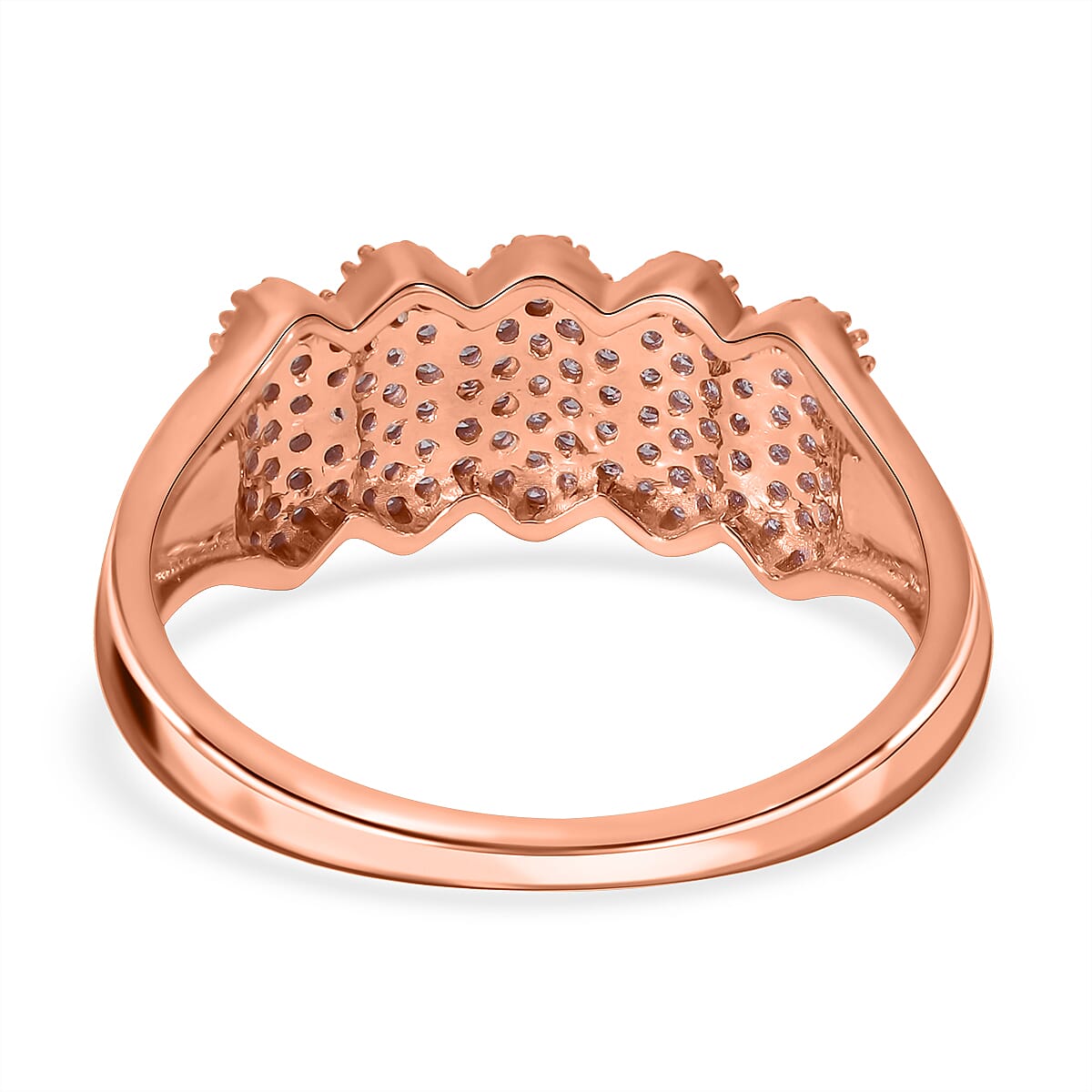 Designer Inspired- 9K Rose Gold Natural Pink Diamond Ring 0.50 Ct 7651448 4
