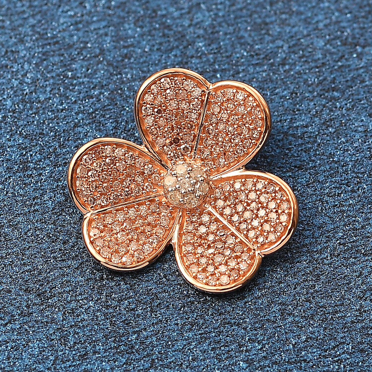 Designer Inspired - 9K Rose Gold SGL Certified Natural Pink and White Diamond Pendant 0.55 Ct. 8061374 1