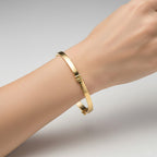 Designer Inspired - 9K Yellow Gold Bangle (Size 7.5), Gold Wt. 4.00 Gms