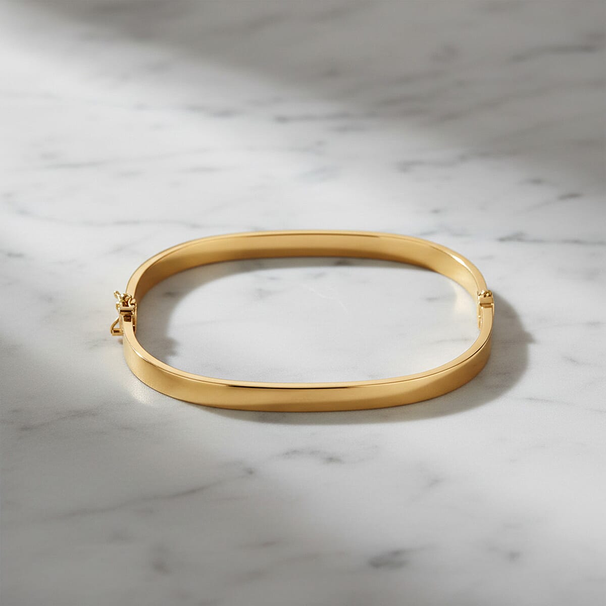Designer Inspired - 9K Yellow Gold 3.95MM Openable Bangle 7.5 Inch 8341598 2