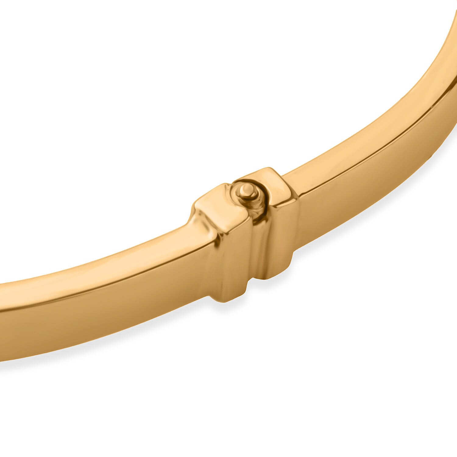 Designer Inspired - 9K Yellow Gold 3.95MM Openable Bangle 7.5 Inch 8341598 3