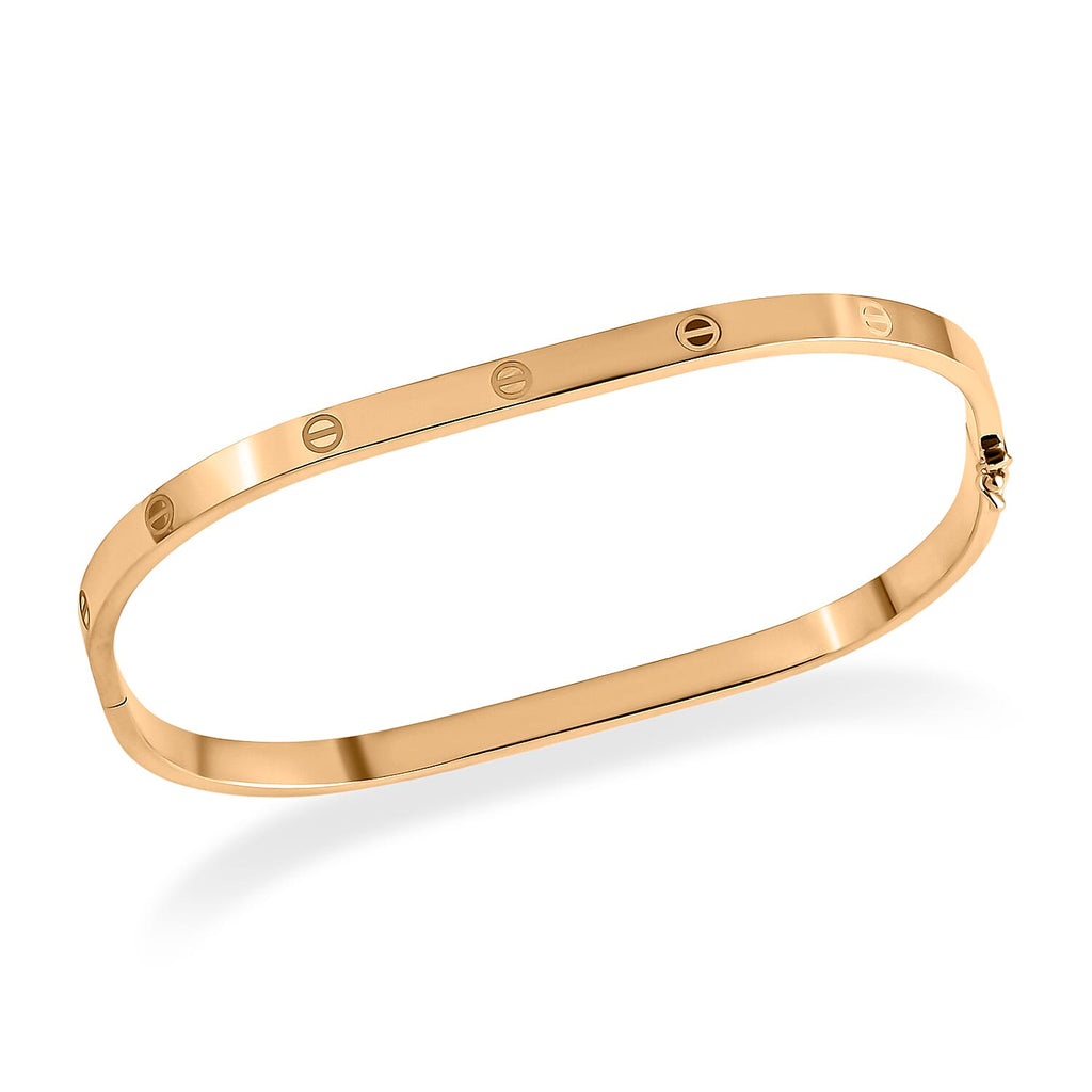 Designer Inspired - 9K Yellow Gold Bangle (Size 7.5), Gold Wt. 4.71 Gms