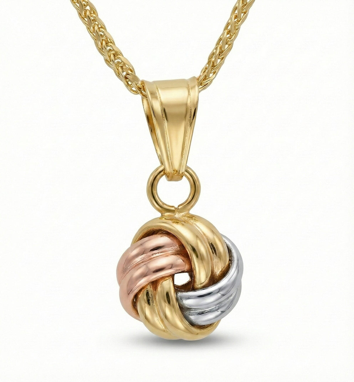 Designer Inspired - 9K Yellow Gold Double Knot Pendant 8356475 0