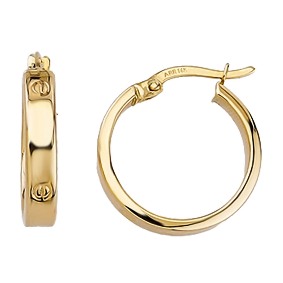 Designer Inspired- 9K Yellow Gold Earring with Clasp 7988082 1