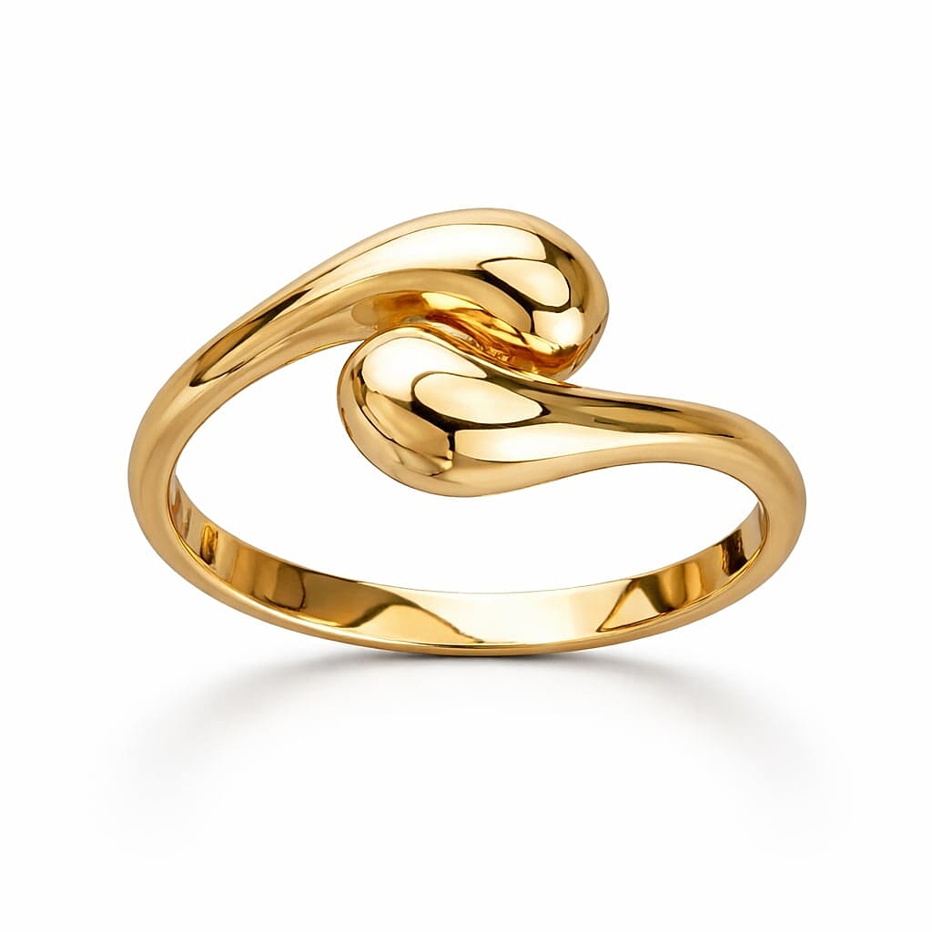 Designer Inspired 9K Yellow Gold Fluid Ring 8280911 0