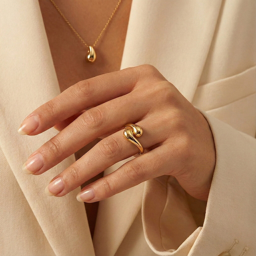 Designer Inspired - 9K Yellow Gold Ring