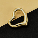 9K Yellow Gold Floating Heart Pendant