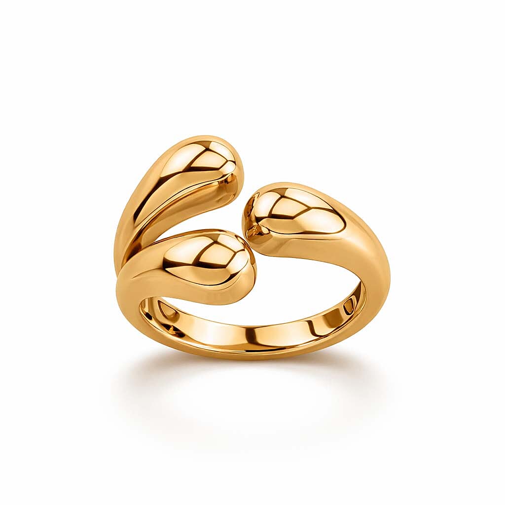 Designer Inspired 9K Yellow Gold Openwork Fluid Ring 8103845 0