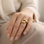 Designer Inspired - 9K Yellow Gold Ring 3.15 gram