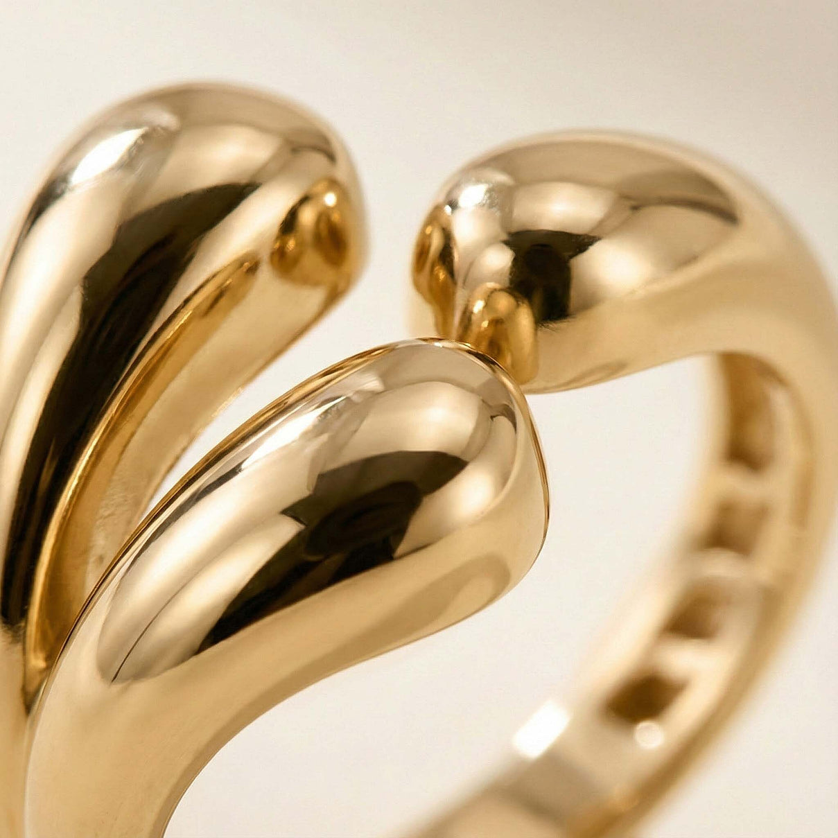 Designer Inspired 9K Yellow Gold Openwork Fluid Ring 8103845 2