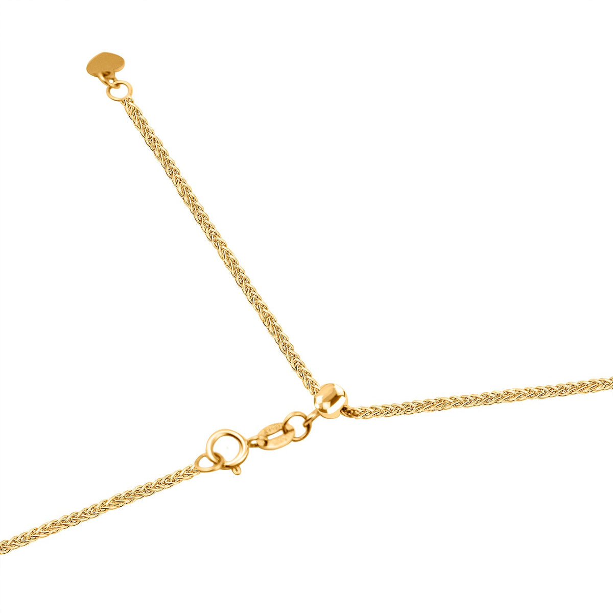 Designer Inspired 9K Yellow Gold SLIDER SPIGA Necklace (Size - 22), 3 Grams 7722976 4