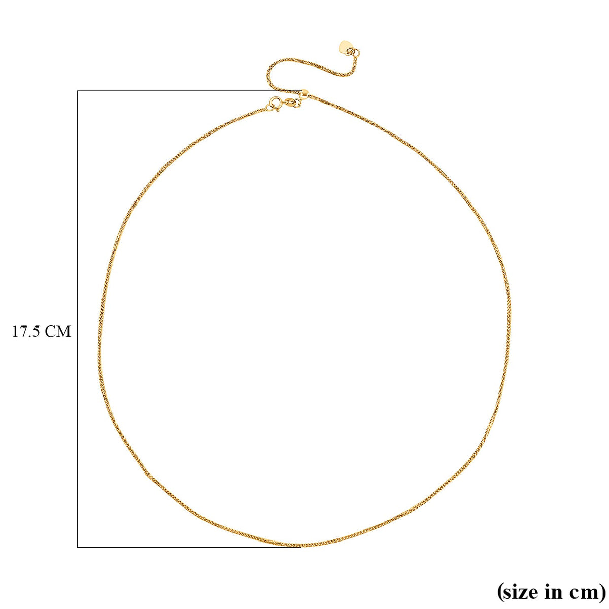 Designer Inspired 9K Yellow Gold SLIDER SPIGA Necklace (Size - 22), 3 Grams 7722976 5