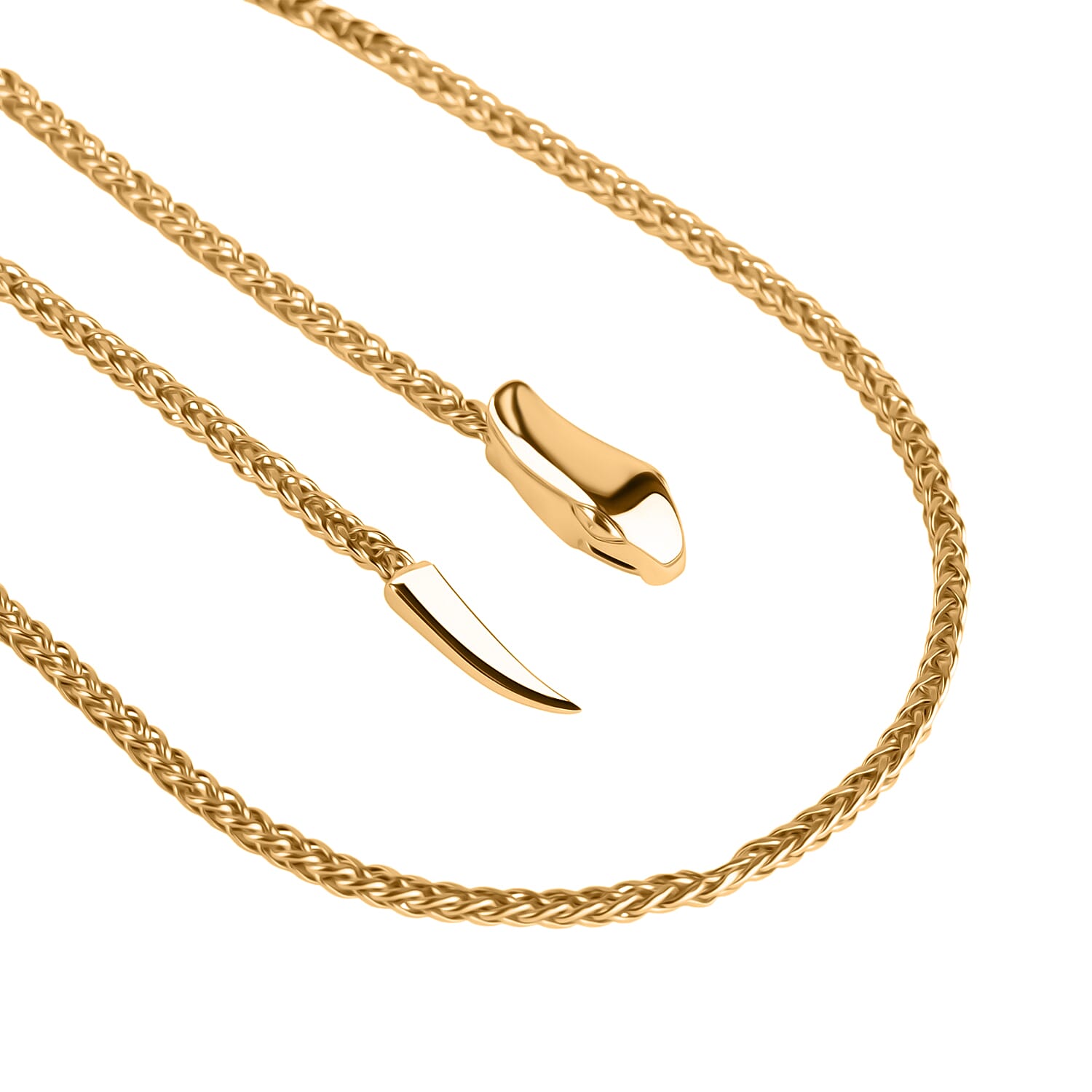 Designer Inspired 9K Yellow Gold Serpentine Chain, 22 Inch 8181362 0