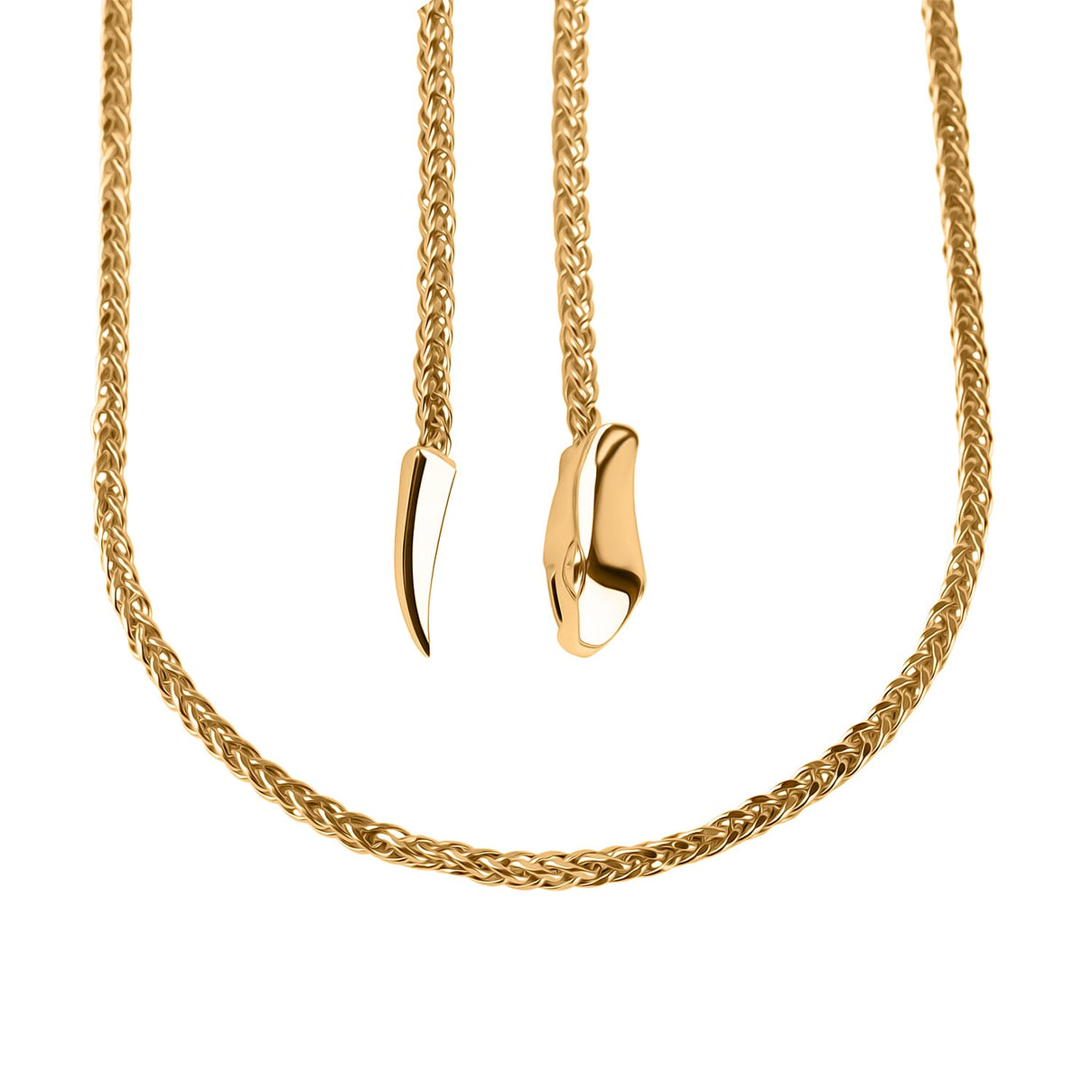 Designer Inspired 9K Yellow Gold Serpentine Chain, 22 Inch 8181362 1