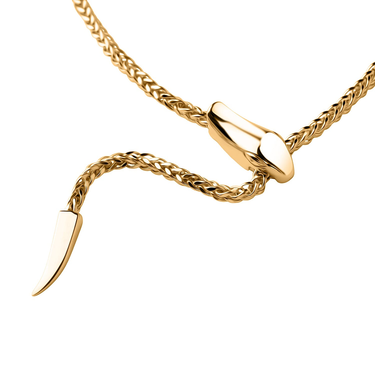 Designer Inspired 9K Yellow Gold Serpentine Chain, 22 Inch 8181362 4