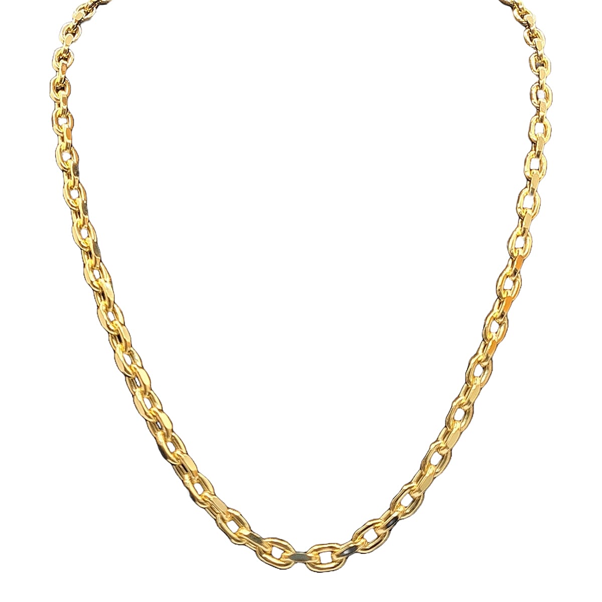 Designer Inspired - 9K Yellow Gold Solid Cable Necklace (Size - 20) with Lobster Clasp, Gold Wt. 16.00 Gms. 7986997 0