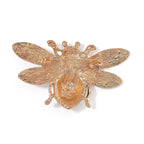 Designer Inspired- Bee Brooch - Brown