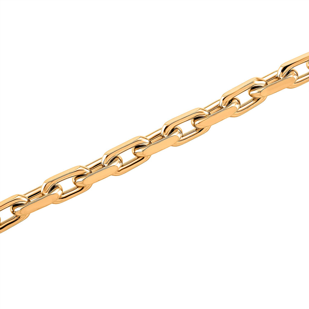 Chocker Wire Designer Inspired Cable Link Necklace (Size - 20) in Yellow Gold Plated