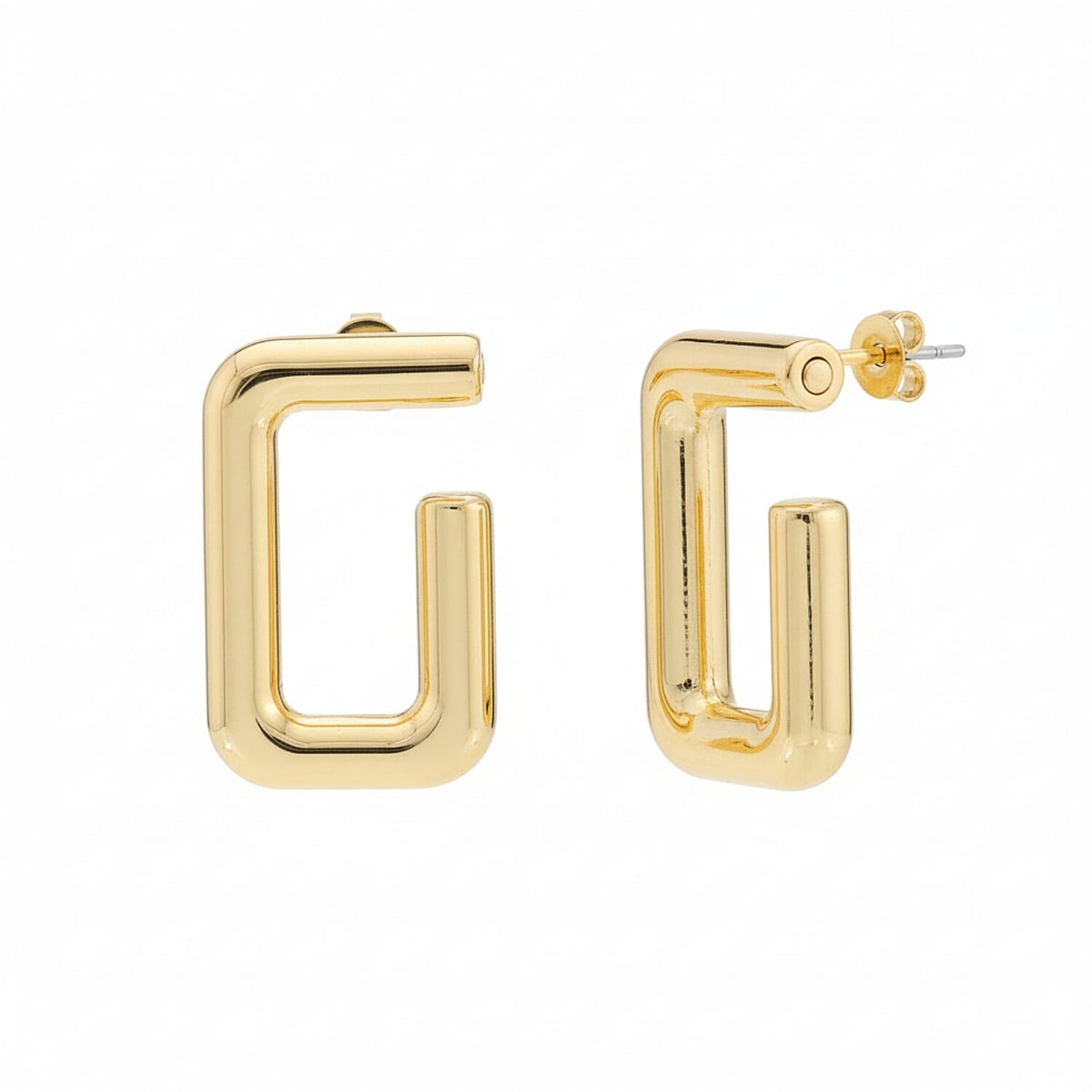 Designer Inspired Close Out  -9K Yellow Gold Earring with Push Back 8267643 0
