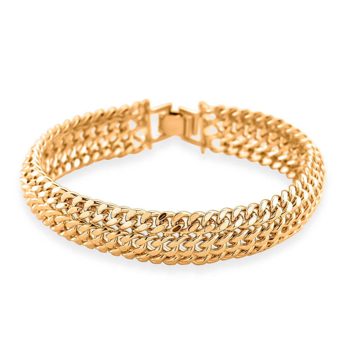 Designer Inspired Close Out Link Bracelet with Foldover Clasp 7.75 Inch 8273382 0