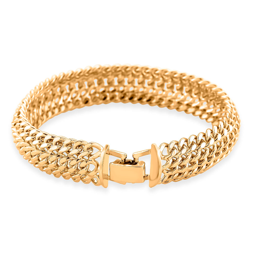 Triple Curb Link Bracelet (Size 7.75)