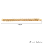 Triple Curb Link Bracelet (Size 7.75)